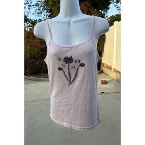 Libertine Vtg cami Sleeveless Tank Top Light Pink Size Large y2k whimsigoth